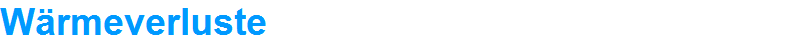 Wrmeverluste