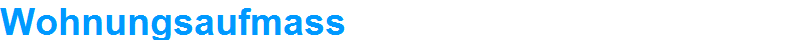 Wohnungsaufmass